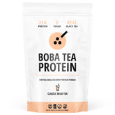 Boba Tea Protein Classic Milk Tea tin front for convenient protein on the go.