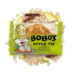 Seven-pack display of Bobo's Apple Pie Bite for family lunches.