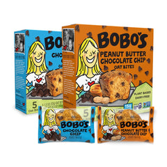 Bobo's Bites variety pack front view, ideal for quick on-the-go snacking.