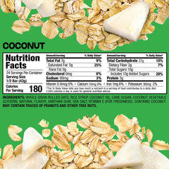 Bobos Coconut Oat Bar in pack ready for on-the-go snacking