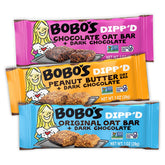 Bobo's Dipp’d Bars variety pack front view, convenient on-the-go snack.