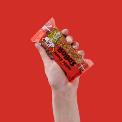 Bobo's Maple Pecan Oat Bar on-the-go setup for busy days.