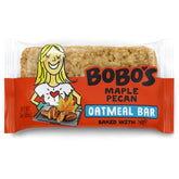 Bobo's Maple Pecan Oat Bar pack: convenient grab-and-go snack.