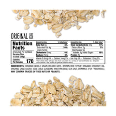Bobos Oat Bars Original close-up texture highlighting organic ingredients