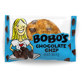 Bobo's Original Chocolate Chips Oat Bites packaging, gluten-free on-the-go snack.