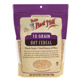 Bob's Red Mill 10 Grain hot cereal poured in a bowl for a fiber-rich, hearty breakfast