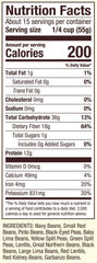 Close-up of Bob's Red Mill 13 Bean Soup Mix dry blend with diverse beans, great for meal prep