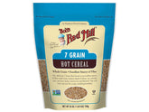 Bob's Red Mill 7 Grain Hot Cereal front packaging highlights wholesome grains for a hearty breakfast