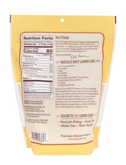 Bob's Red Mill almond flour pours smoothly from the jar for keto baking.