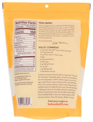 Bob's Red Mill cornmeal close-up texture showing hearty coarse granules