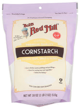 Bob's Red Mill Cornstarch packaging 18oz bag for gluten-free thickening