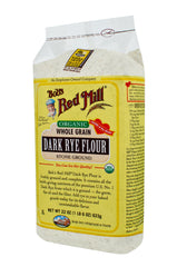 Baked rye loaf using Bob's Red Mill dark rye flour.