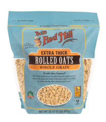 Bob's Red Mill oats granola mix on kitchen counter.