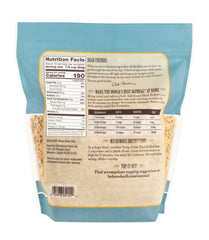 Bob's Red Mill extra thick oats close-up showing robust texture.