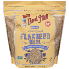 Bob's Red Mill Flaxseed Meal bowl-smoothie as versatile breakfast add-in