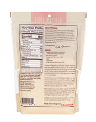 Bob's Red Mill ingredients closeup showing sorghum flour and gums