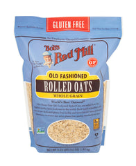 Bob's Red Mill gluten-free old-fashioned oats pack ready for gluten-free breakfast.
