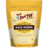 Bob's Red Mill Golden Masa Harina bag ready for authentic tortillas.