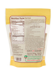 Scoop of Bob's Red Mill hazelnut flour reveals rich, nutty flavors.