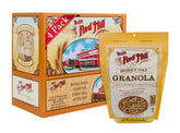 Bob's Red Mill Honey Oat Granola packaging with four pouches for easy breakfast prep.