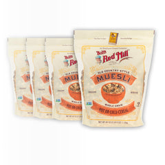 Bob's Red Mill Old Country Style Muesli pack front highlighting whole grain goodness