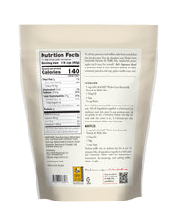 Close-up of the label on Bob's Red Mill mix highlighting organic ingredients