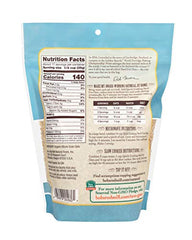 Bob's Red Mill organic steel cut oats in a bowl ready for steaming porridge.