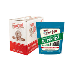 Bob's Red Mill Organic Unbleached All-Purpose Flour 3 lb pack for reliable baking