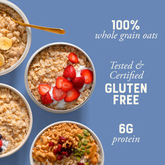 Bob's Red Mill oats for overnight oats with fiber and protein.