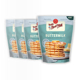 Bob's Red Mill Signature Pancake Mix packaging shot highlighting a quick breakfast option.