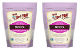 Bob's Red Mill small pearl tapioca packaging, two-pack, ideal for creamy puddings.