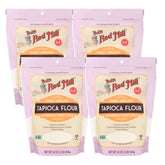Bob's Red Mill tapioca flour 4-pack bag highlights gluten-free baking versatility.