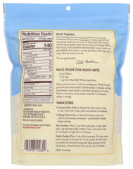 Bob's Red Mill White Corn Grits cooking in pot, quick five-minute prep option.