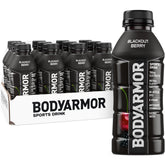BODYARMOR Blackout Berry bottle ready for athletic hydration during workouts