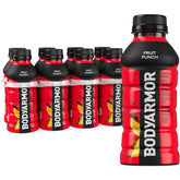 BODYARMOR Fruit Punch bottle front displays natural flavors for refreshing hydration