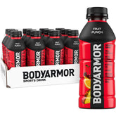 BODYARMOR fruit punch bottle for on-the-go hydration.
