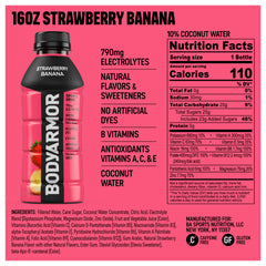 BODYARMOR Coconut water graphic highlights natural hydration and electrolyte balance.
