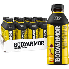 BODYARMOR Tropical Punch 16 oz bottle ready for workouts and hydration