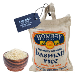Bombay Market White Basmati Rice aroma-steam highlights fragrant cooking and rich flavor