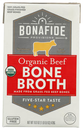 Bonafide Provisions Bonafide Broth Bone Beef Dry packshot highlights premium ingredients for cooking versatility