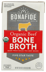 Bonafide Provisions Bonafide Broth Bone Beef Dry packshot highlights premium ingredients for cooking versatility