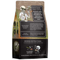 Bones Coffee Better Brain dark roast cup highlights smooth, low-acid flavor
