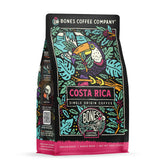 Bones Coffee Costa Rica single-origin bag showcases premium packaging for fresh flavor.