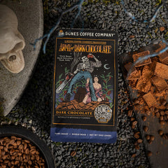 Bones Coffee whole bean aroma highlights fresh grind for pour-over and French press