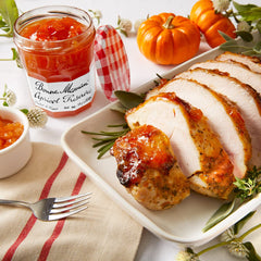 Bonne Maman apricot preserves spread on sourdough for breakfast