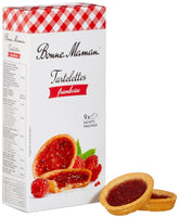 Bonne Maman Raspberry Tartlets with crisp shortbread crust, ideal for dessert