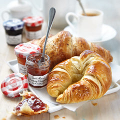 Bonne Maman preserves spread on toast for a timeless breakfast.