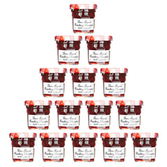 Bonne Maman Raspberry Mix Preserve mini jar, 70% fruit content, ideal for toast and cheese boards.