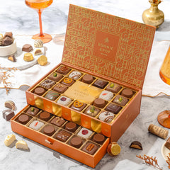 Bonnie and Pop elegant gift presentation with drawer-style bottom shelf.