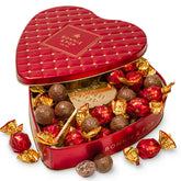 Bonnie & Pop heart tin gift packaging showcasing luxury presentation for special occasions.